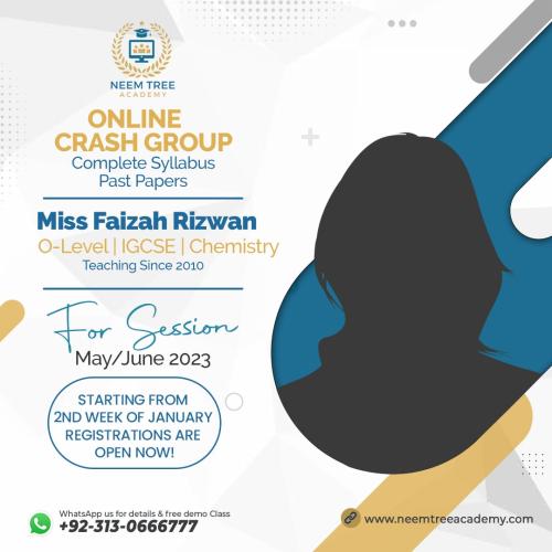 Miss Faizah Rizwan | Chemistry Teacher 