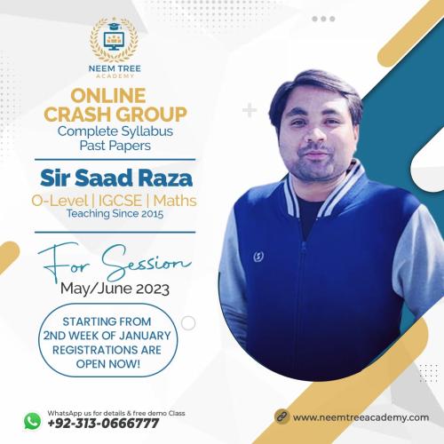 Sir Saad Raza | Math's Teacher