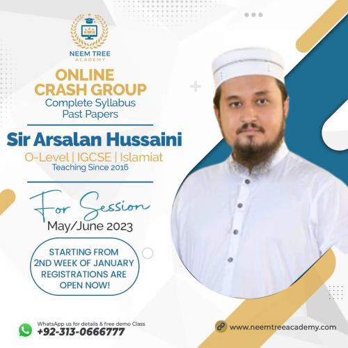 Sir Arsalan Hussaini | Islamiyat Teacher